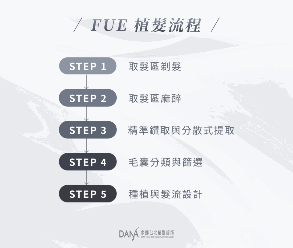 FUE 植髮流程